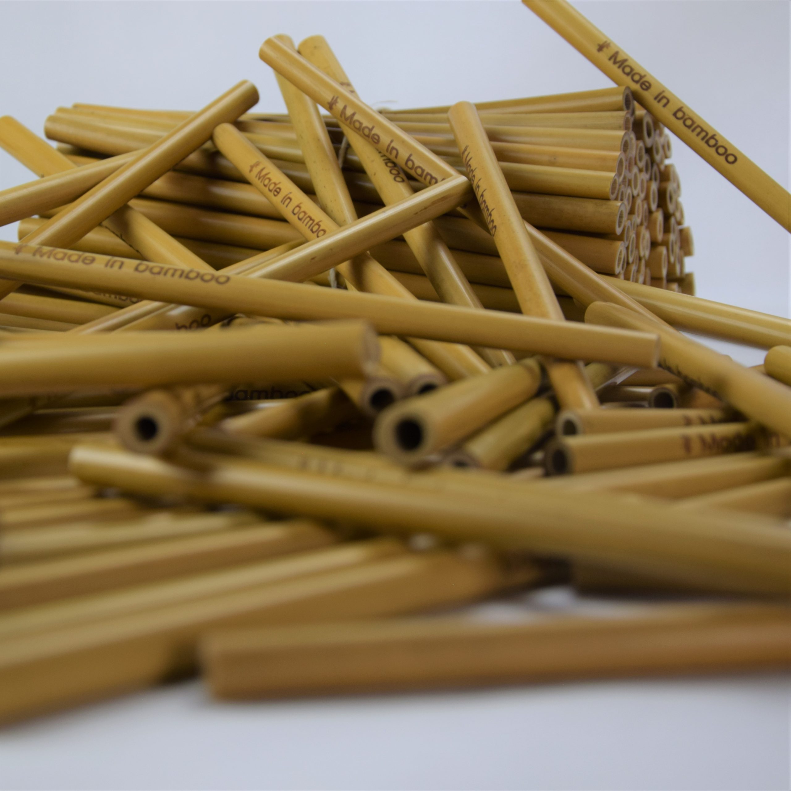 Paille sur bâton en bambou 100cm – Bambou World